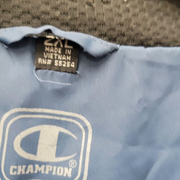 Champion Full-Zip Track Jacket Blue And Black Men’s Size XXL Excellent Condition - Picture 7 of 12